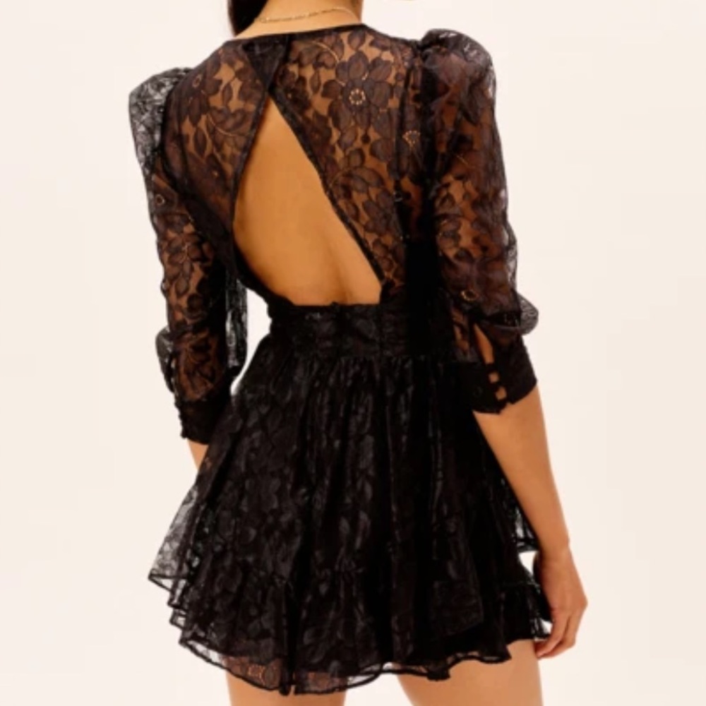 For love and lemons Mindy mini dress (BLACK)